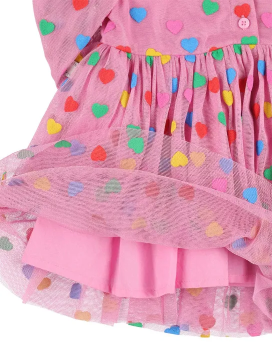 Stella McCartney Kids   Recycled tulle dress w/hearts 