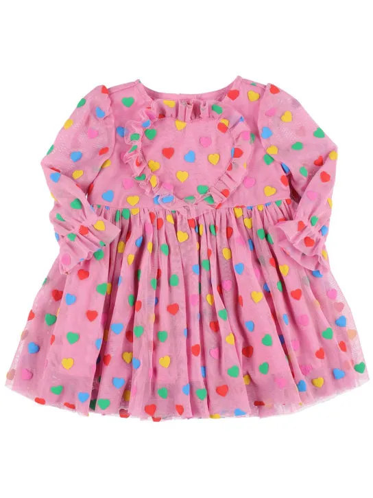 Stella McCartney Kids   Recycled tulle dress w/hearts 