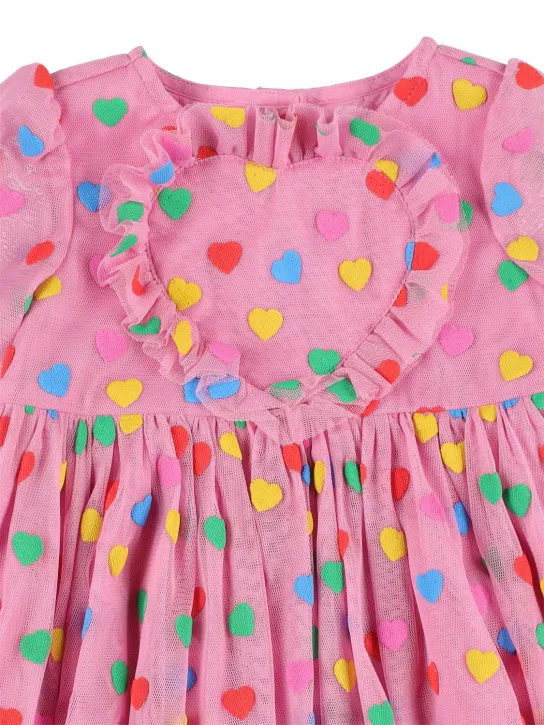 Stella McCartney Kids   Recycled tulle dress w/hearts 