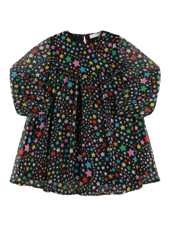 Stella McCartney Kids   Star print georgette dress 