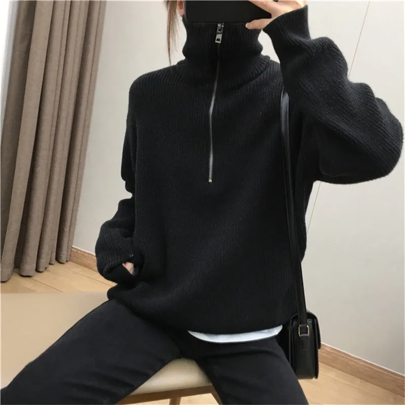 Stylish Loose Knit Pullover Shirt for Women – Versatile & Chic