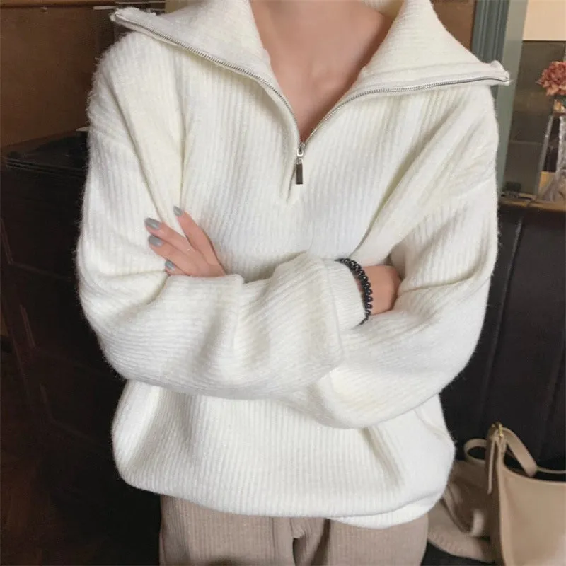 Stylish Loose Knit Pullover Shirt for Women – Versatile & Chic