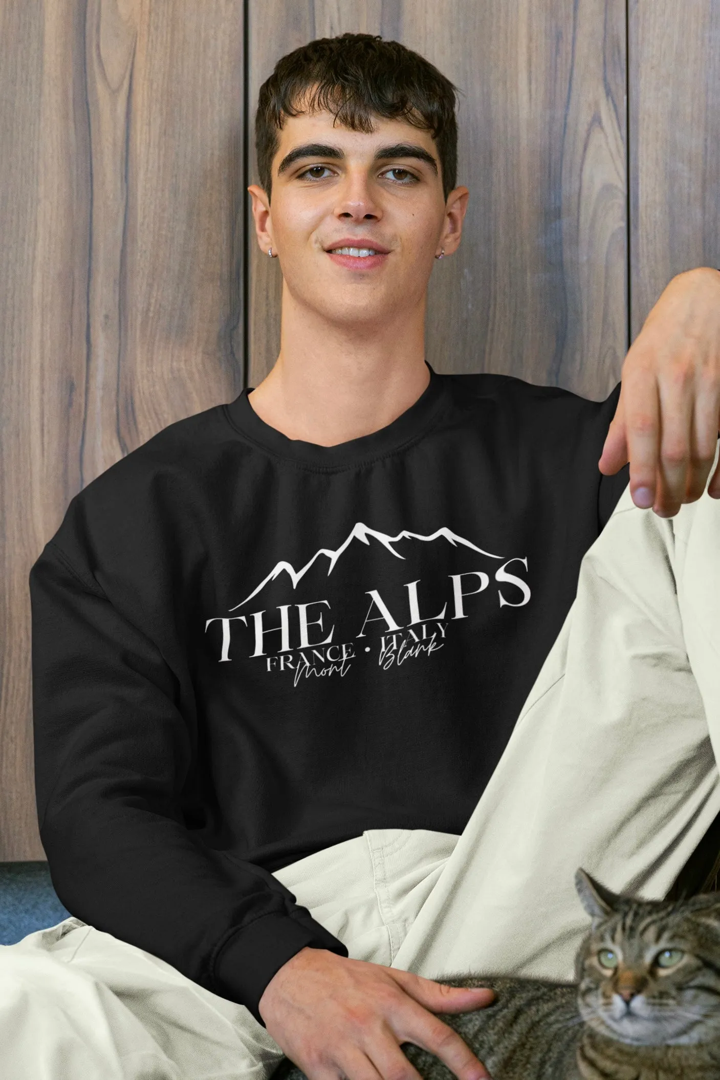 THE ALPS Graphic Printed Sweatshirt
