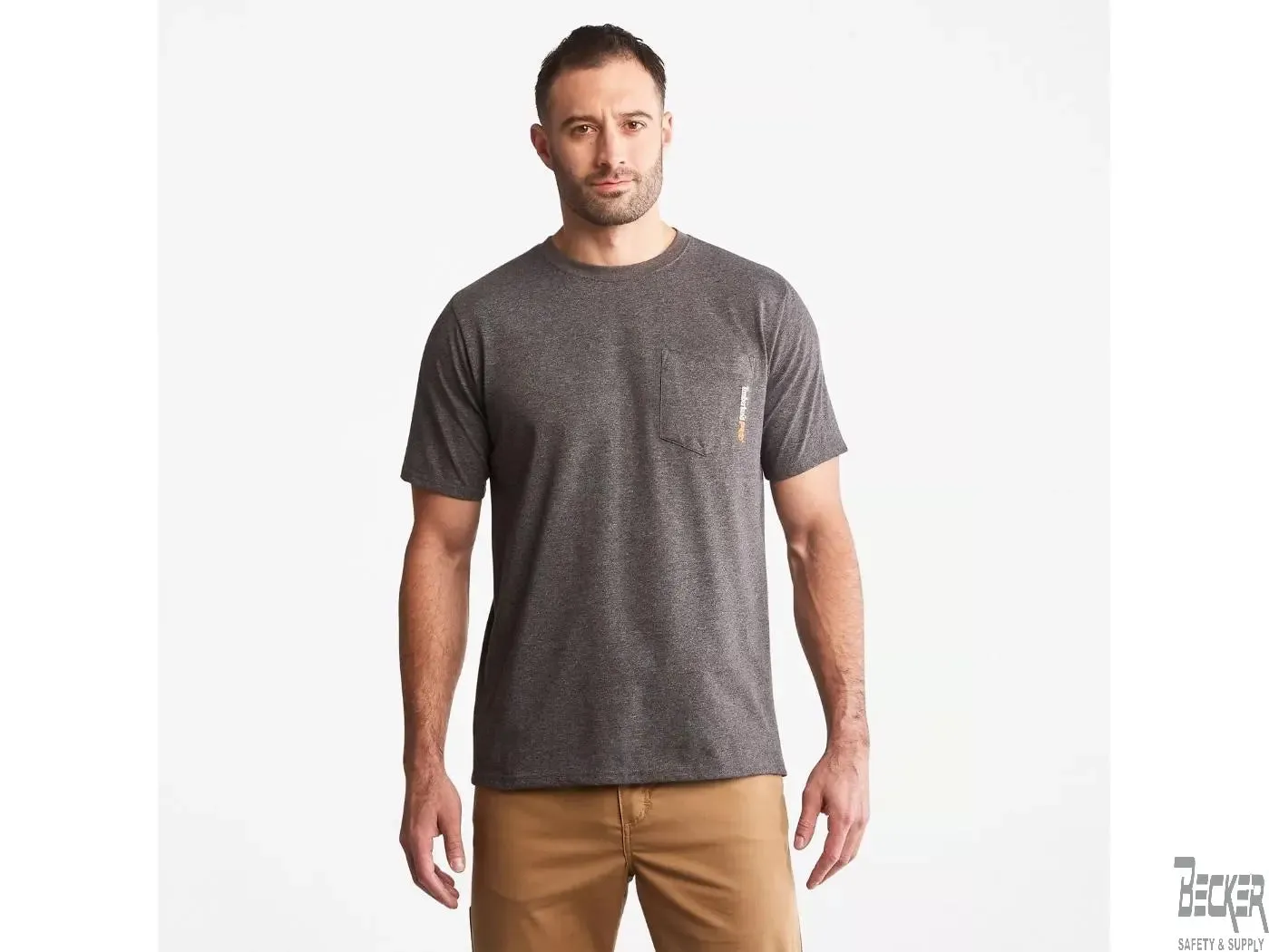 TIMBERLAND PRO - Base Plate Short Sleeve T-Shirt, Burnt Olive