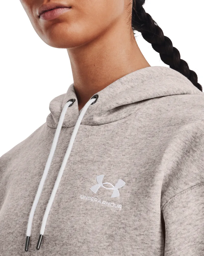 Under Armour Women&#x27;s Essential Fleece Hoodie Ghost Gray | Buy Under Armour Women&#x27;s Essential Fleece Hoodie Ghost Gray here | Outnorth