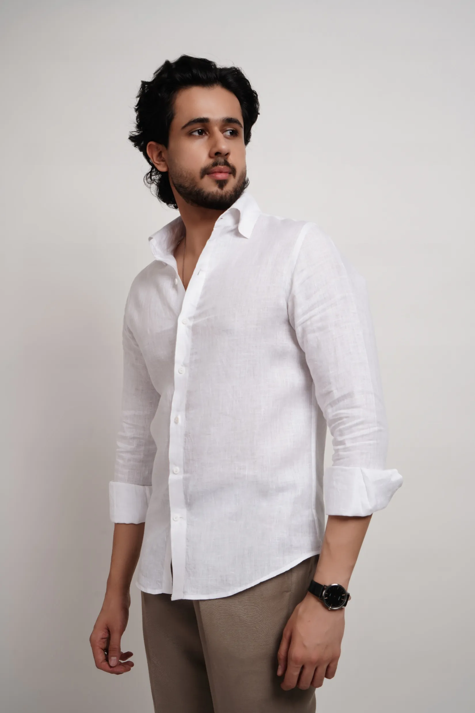 White Linen Shirt