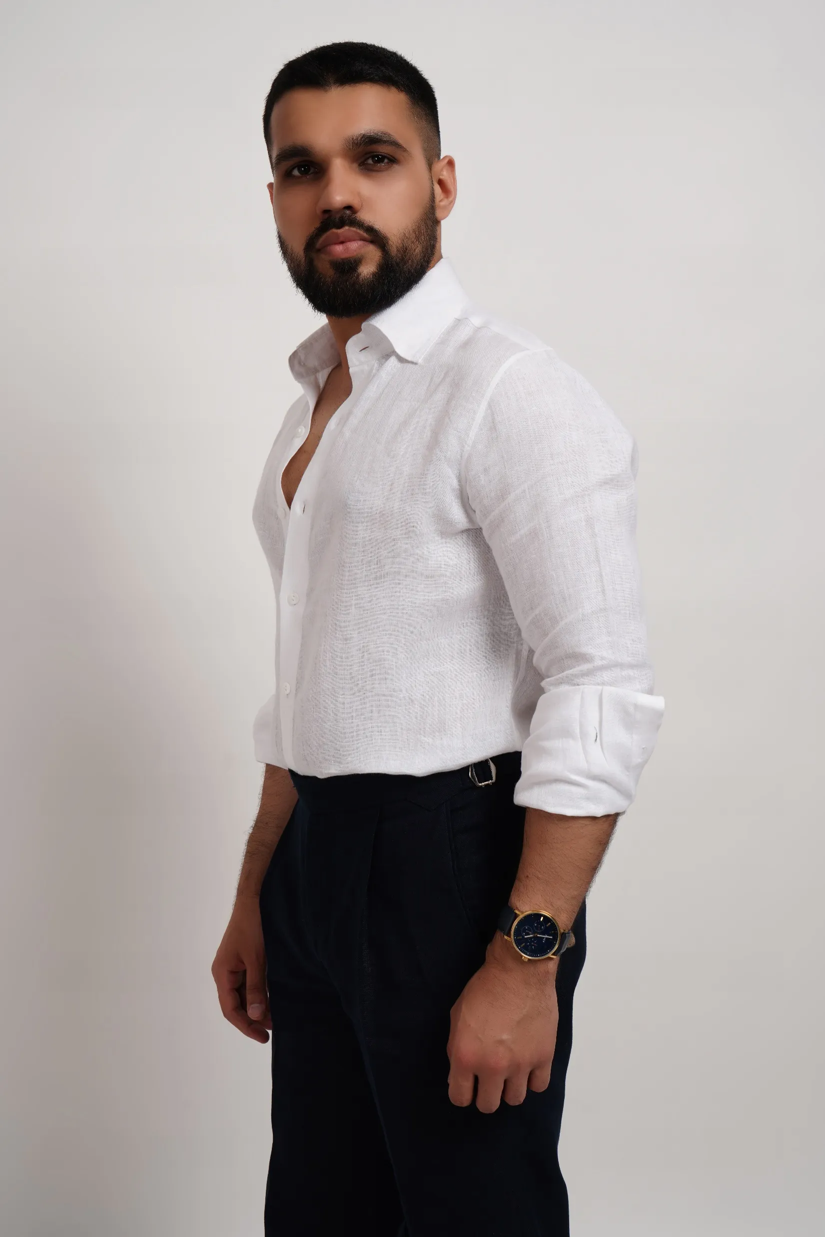 White Linen Shirt