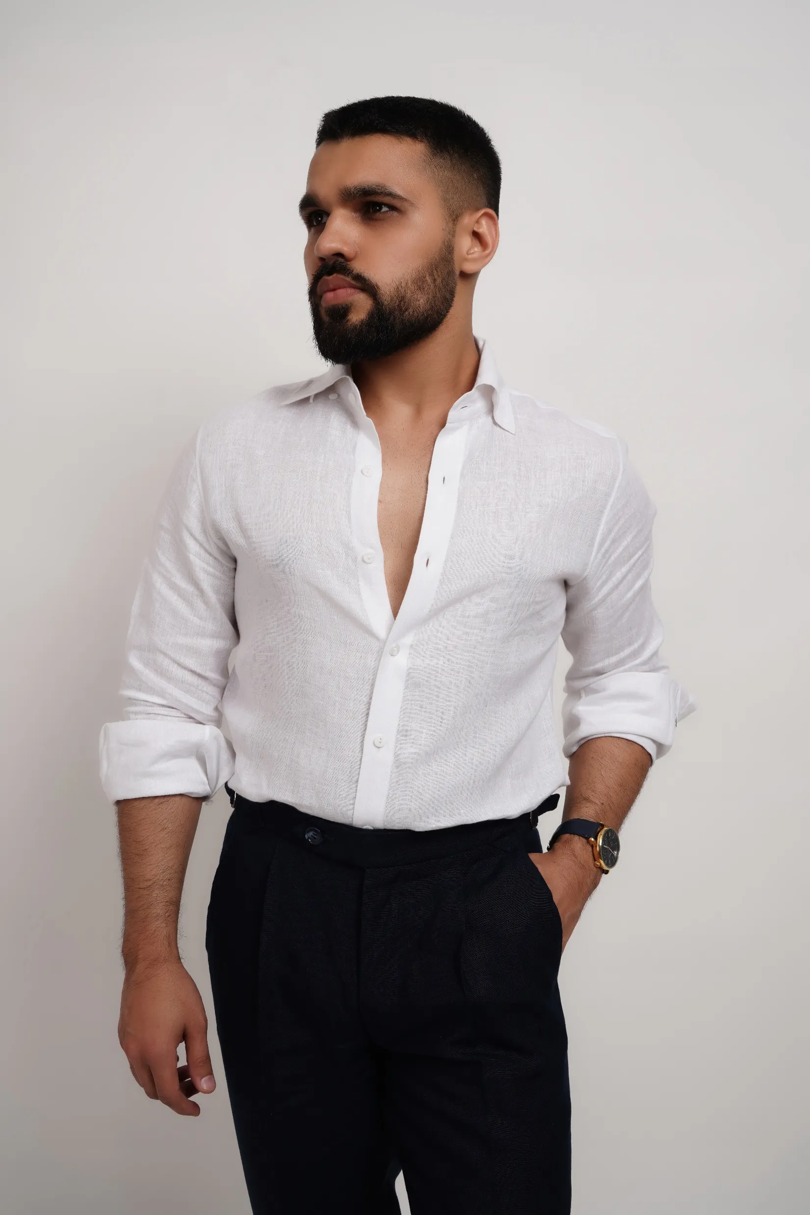 White Linen Shirt