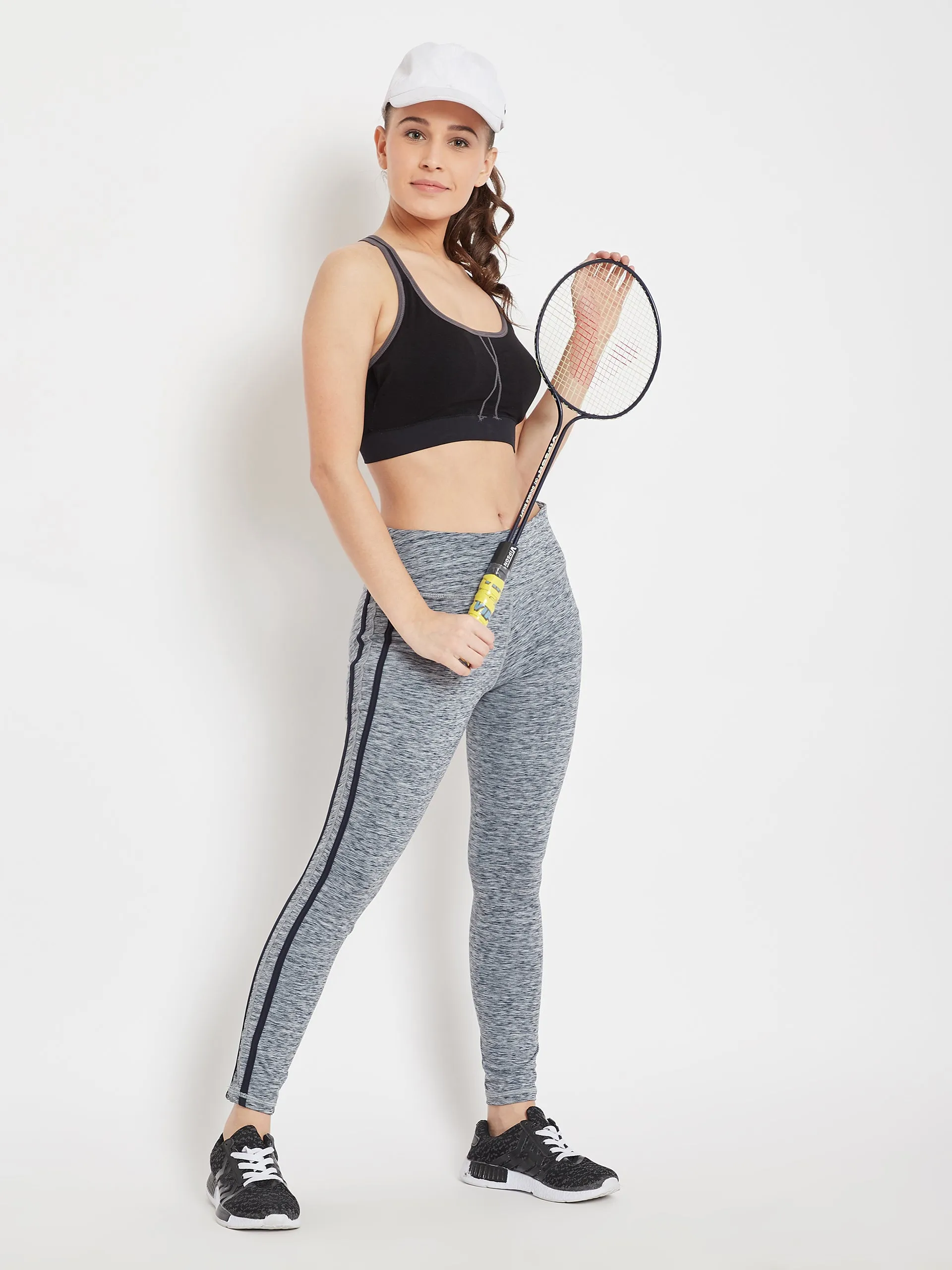 Women Sports Navy Blue Tights