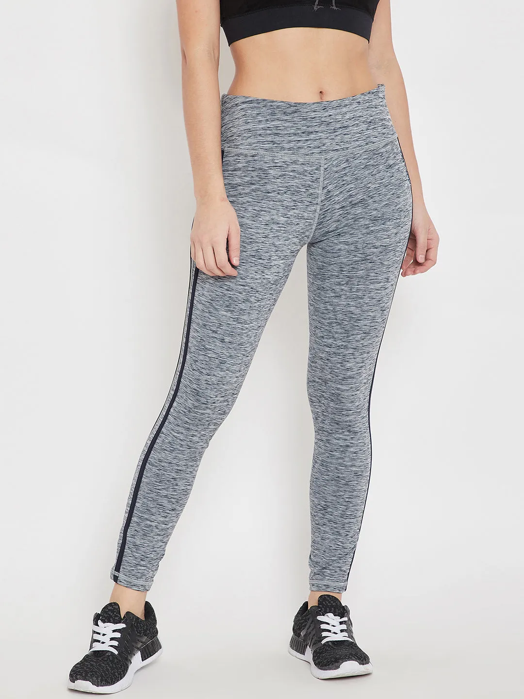Women Sports Navy Blue Tights