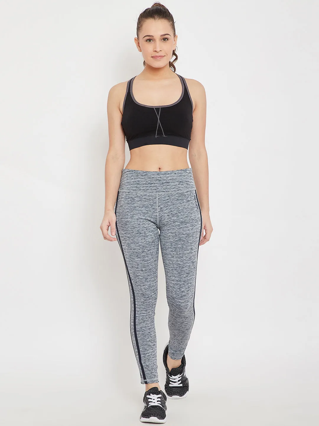 Women Sports Navy Blue Tights