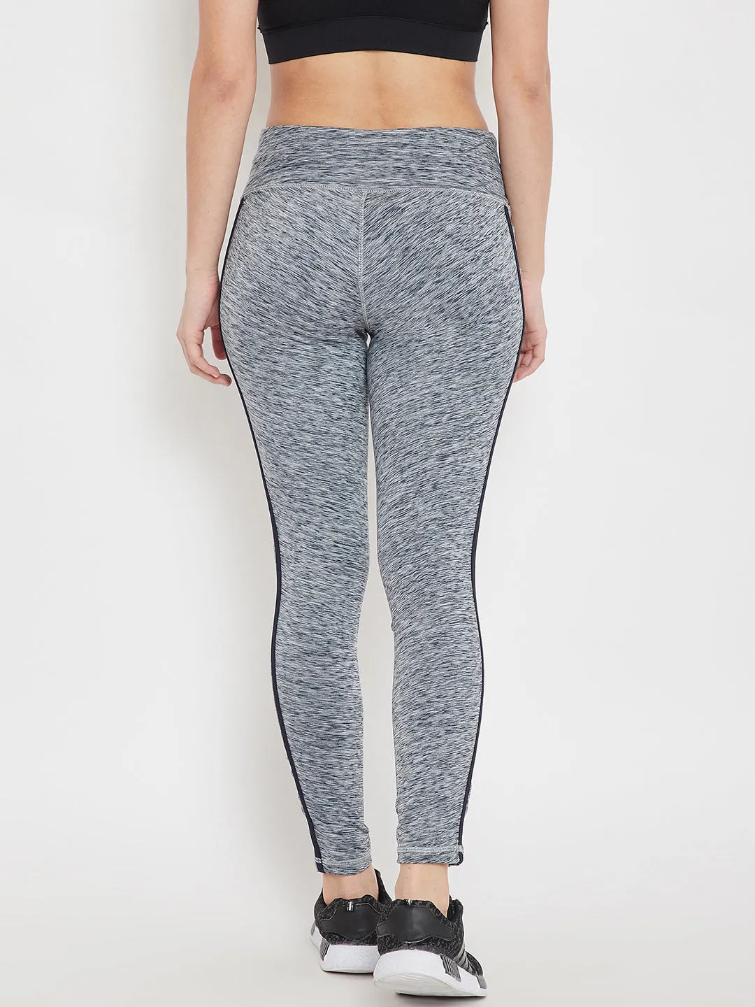 Women Sports Navy Blue Tights